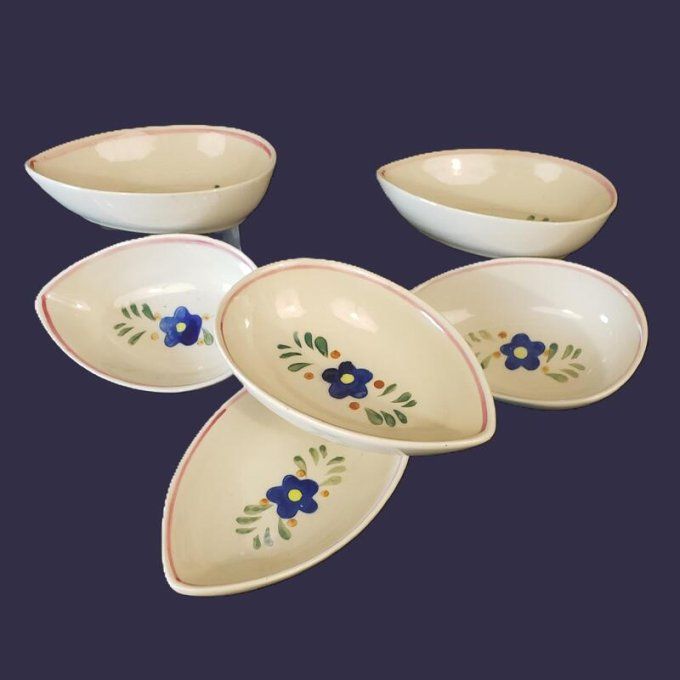  Lot de 6 Coupelles fleuries – au charme artisanal et coloré