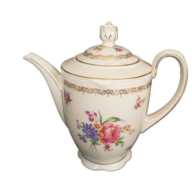 Élégant service à café/thé en porcelaine fine de Bavière (Allemagne), manufacture Schlosser Bavaria,