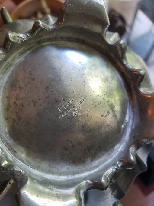  Antique Pot à deux anses  – James Dixon & Sons réf. 1438 – Sheffield XIXᵉ