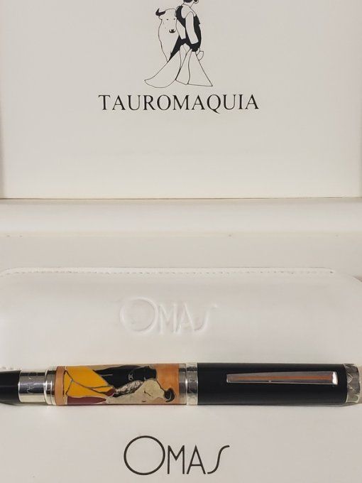 Stylo-plume de collection OMAS “Tauromaquia” – Édition Limitée n°020/500 – Argent massif