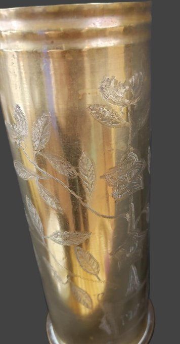 Paire de vases en douilles d’obus – Art des tranchées 1920