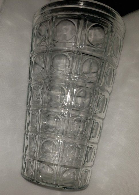 Vase en verre moulé année 50/60 Luminarc France 