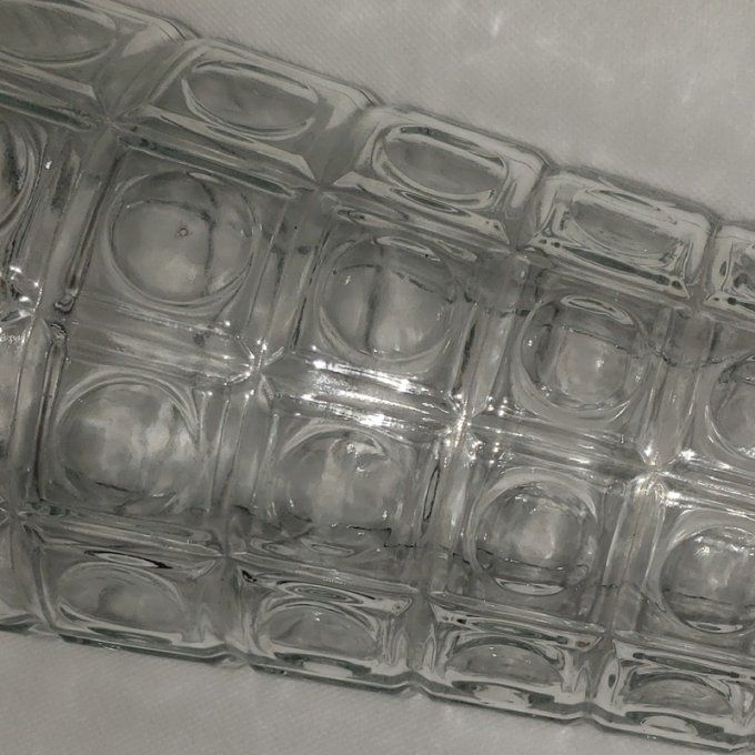 Vase en verre moulé année 50/60 Luminarc France 