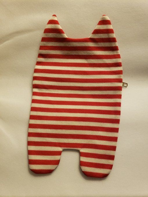 Pochette en cuir fait main – forme de chat mignon