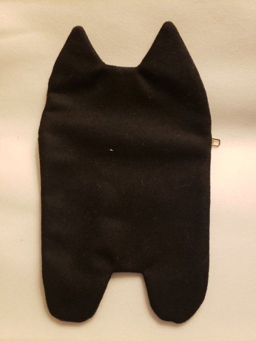 Pochette en véritable cuir - Fait main- Forme de chat mignon