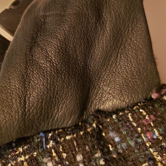 Sac banane tissus et cuir