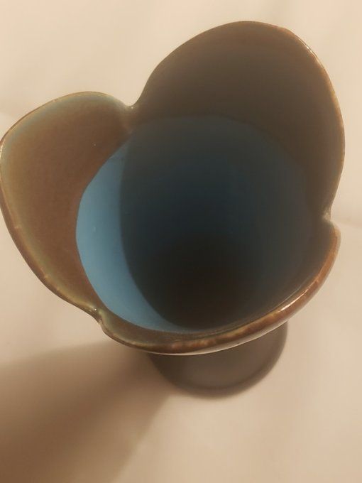 Vase années 70 en grès flammé – Production artisanale