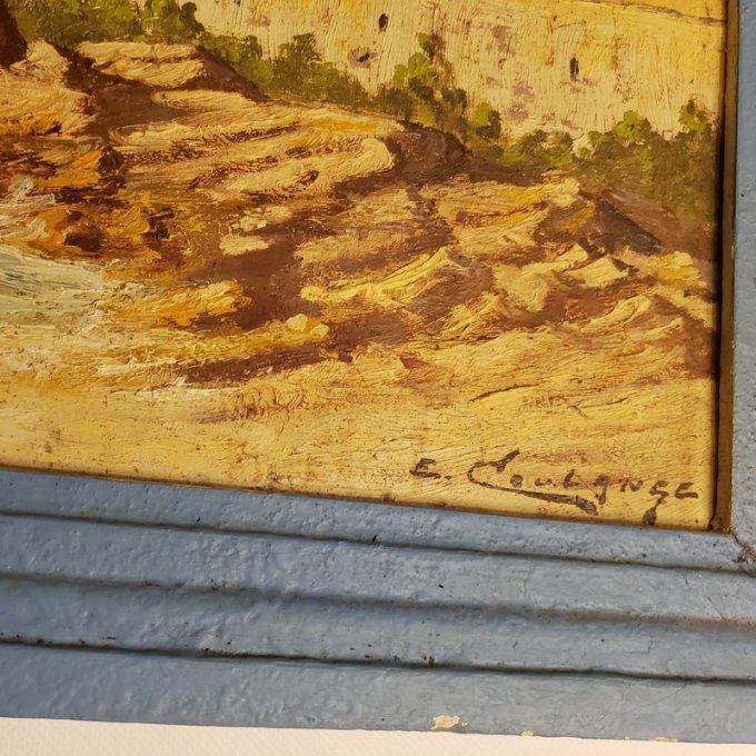 Paysage méditerranéen -Huile sur panneau