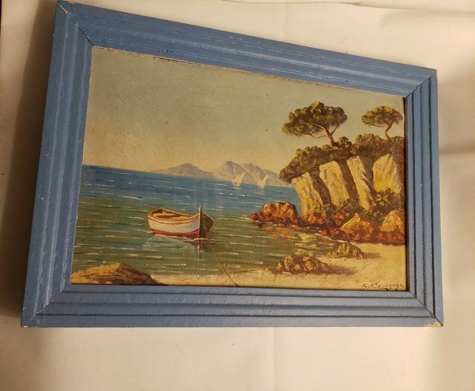 Paysage méditerranéen et provençal - Huile sur panneau