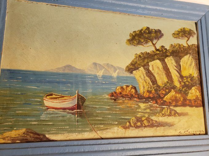 Paysage méditerranéen et provençal - Huile sur panneau