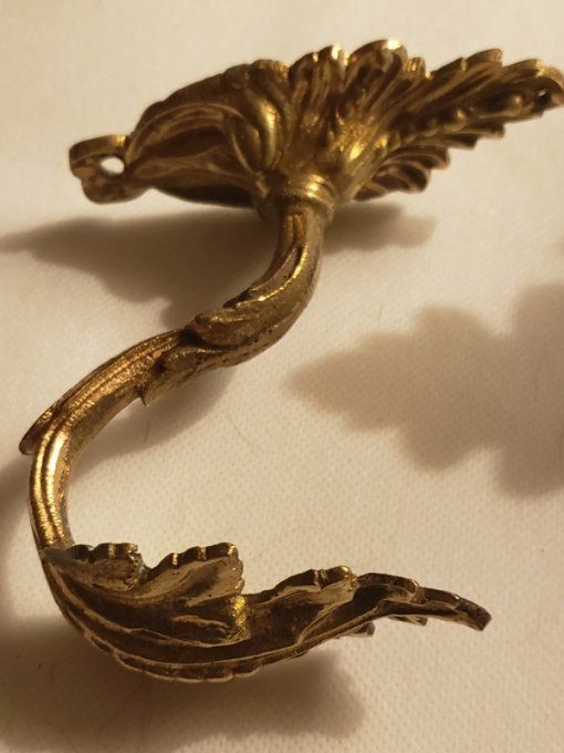  Paire d’ embrasses antiques  pour rideaux -  Bronze doré