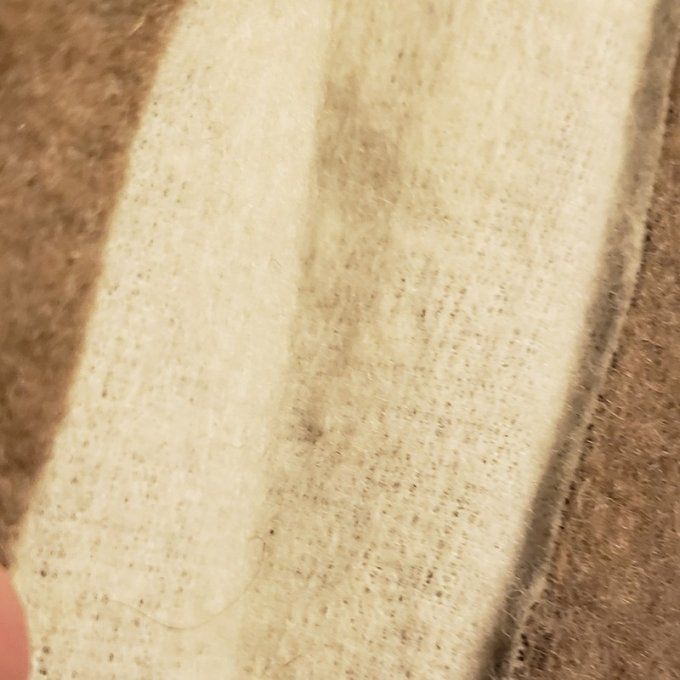 Ensemble snood + chapeau en laine bouillie beige – création artisanale