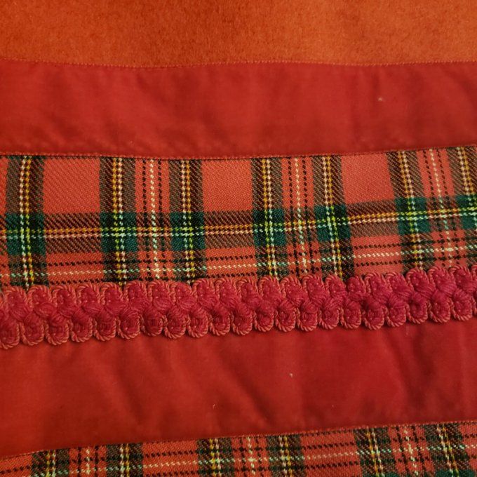 Écharpe / Étole en Drap de laine double– Chaleur & Style Tartan- Pièce unique-