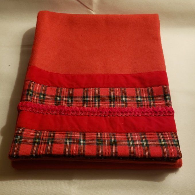 Écharpe / Étole en Drap de laine double– Chaleur & Style Tartan- Pièce unique-