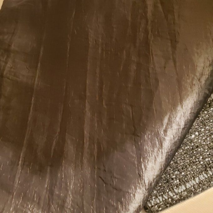 Étole/écharpe double matière, Tweed et Taffetas – Pièce unique -