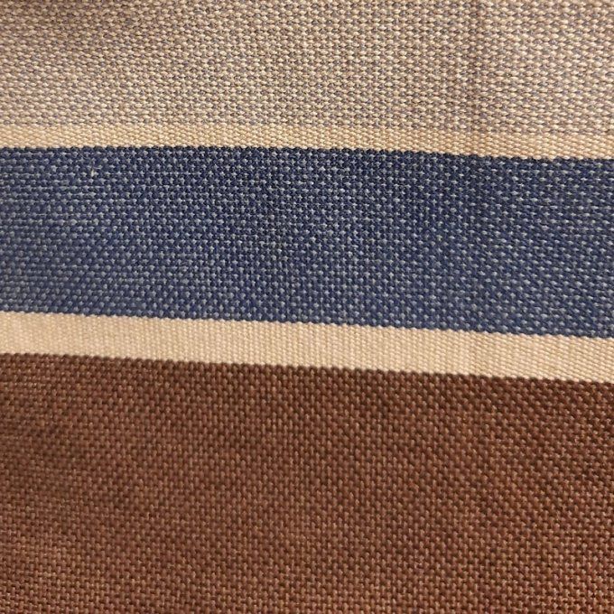 Grand sac cabas en tissus bayadère – Fait main 