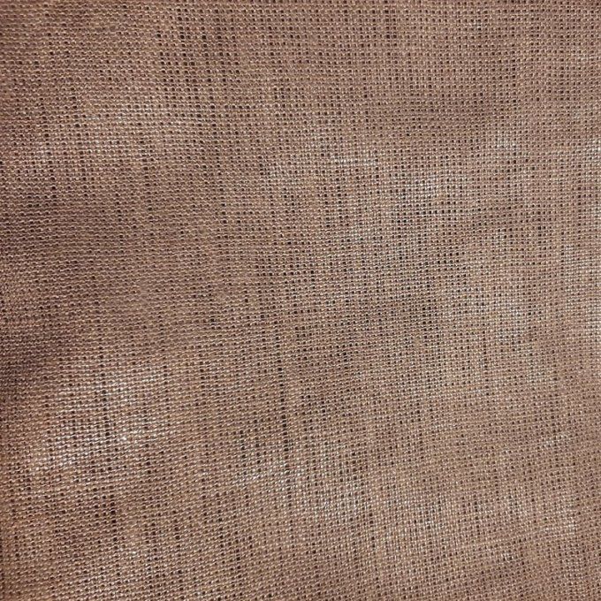 Grand cabas- Tissus lin mordoré-Fait main