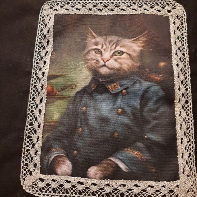 Tote-bag  toile de coton noir  pour faire ses courses avec chic!