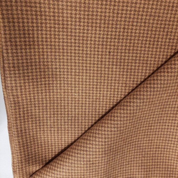 Écharpe Réversible en Lainage Tartan Ocre – Pièce unique -