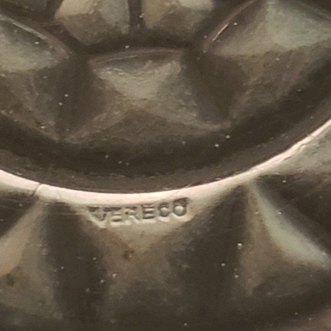 Saladier en Verre Moulé à Facettes 