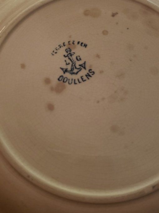 Assiette ancienne Doullens