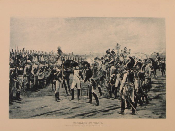 Photogravure fin XIXème “Napoléon à Tilsit” – d’après Lionel Royer