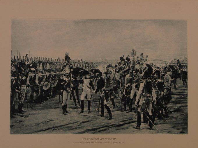 Photogravure fin XIXème “Napoléon à Tilsit” – d’après Lionel Royer