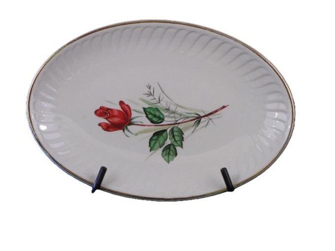 Ravier en porcelaine vintage " Moulin des loups"