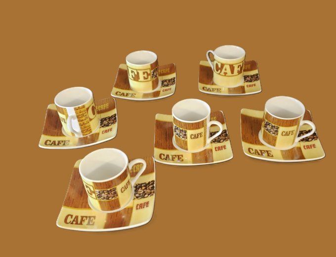 Service à café amusant