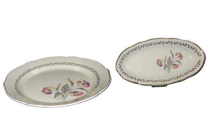 Superbe service de vaisselle ancien K.G. Lunéville – Modèle “Anémone” – Années 40/50