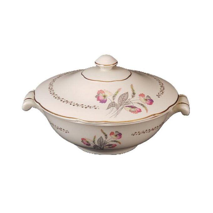 Superbe service de vaisselle ancien K.G. Lunéville – Modèle “Anémone” – Années 40/50