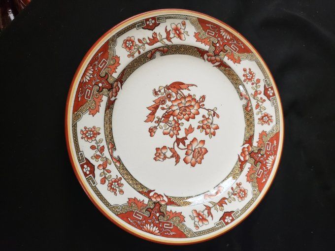 Rare assiette en porcelaine anglaise –  Minton, décor “Shah Japan” – Fin XIXᵉ siècle