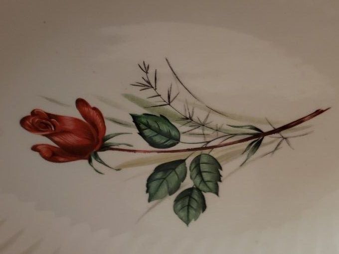 Ravier en porcelaine vintage " Moulin des loups"