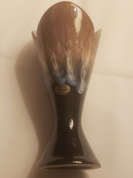 Vase années 70 en grès flammé – Production artisanale